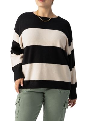 Sanctuary Women's Plus Size Cuddle Up Crew Neck Sweater