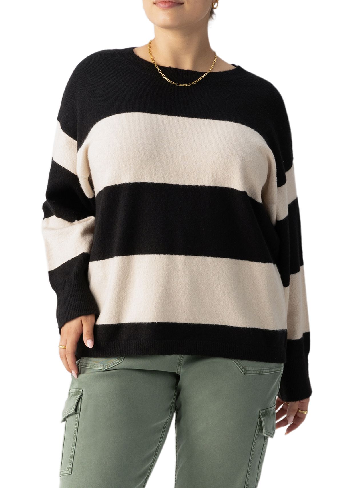 Plus Size Cuddle Up Crew Neck Sweater 