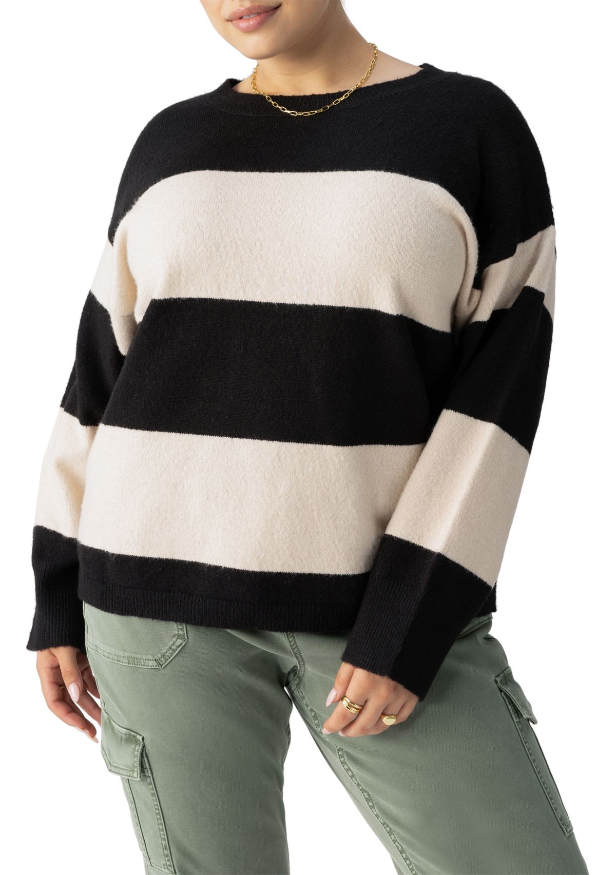 Plus Size Cuddle Up Crew Neck Sweater 