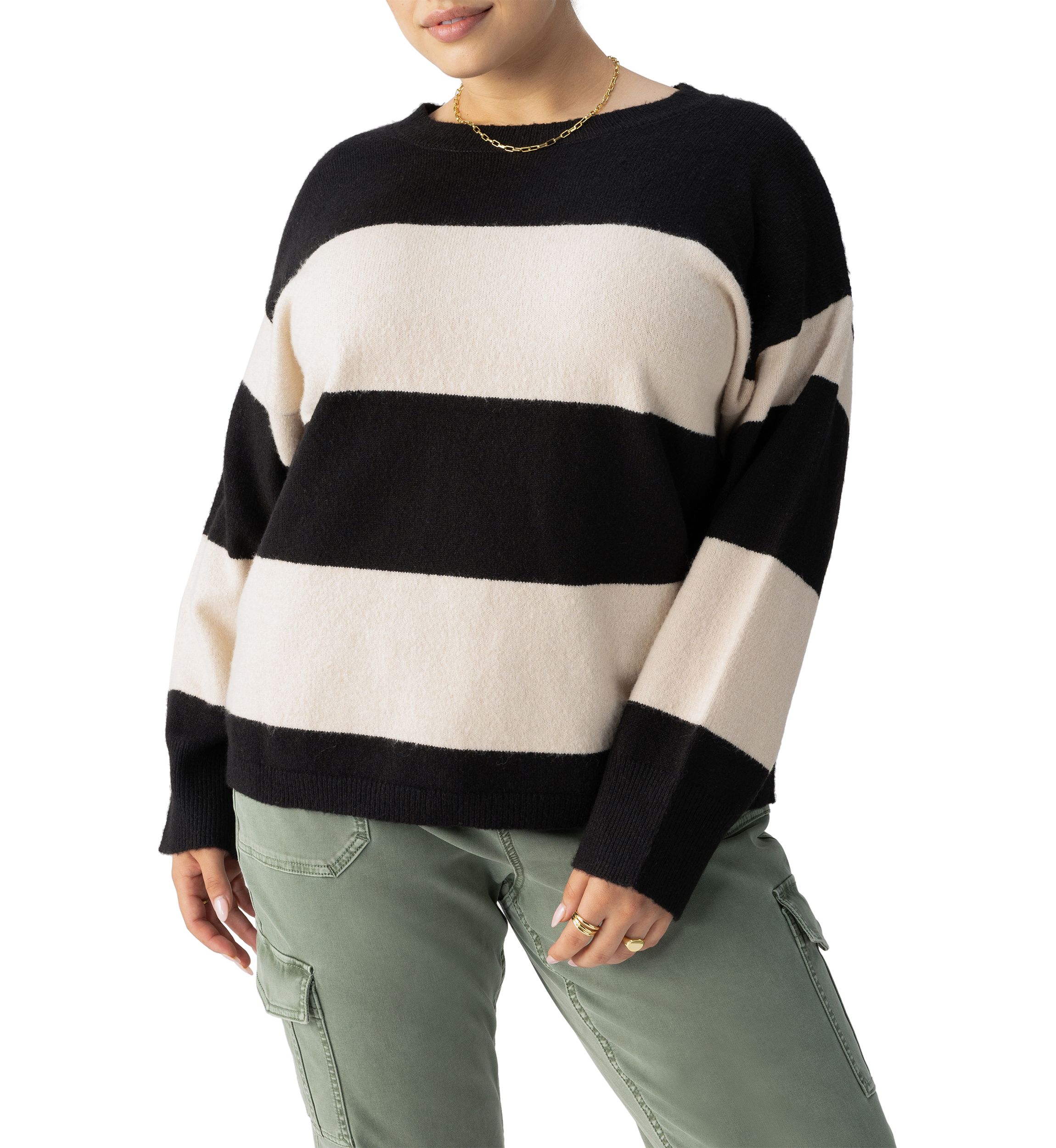 Plus Size Cuddle Up Crew Neck Sweater 