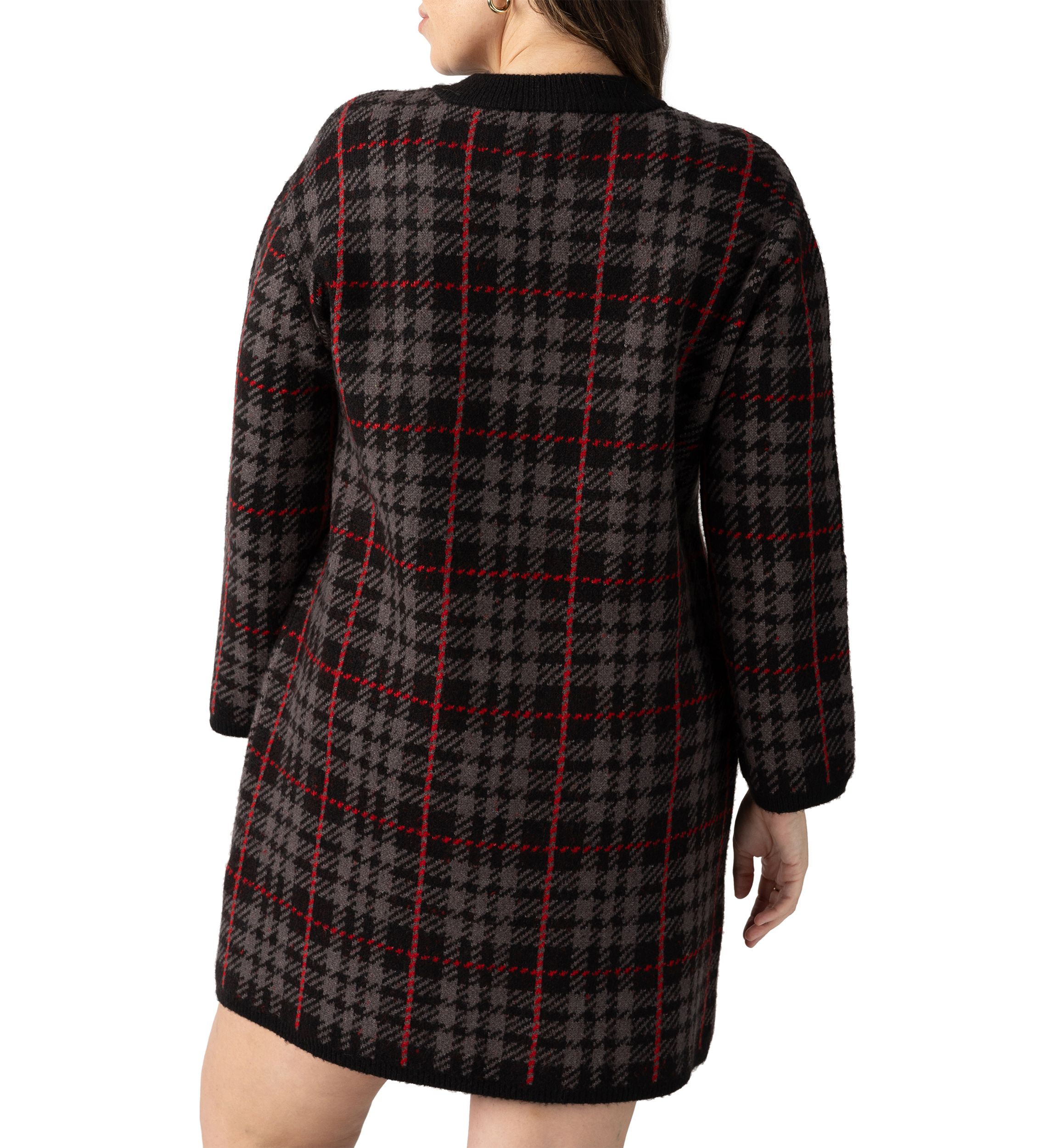 Plus Size Knitted City Coat