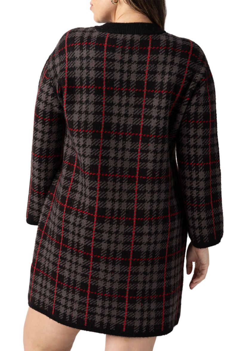 Plus Size Knitted City Coat