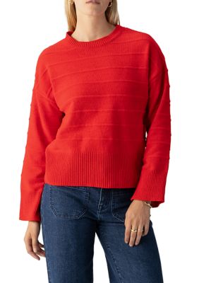 Sanctuary Women's Ottoman Stitch Sweater, Red, XS