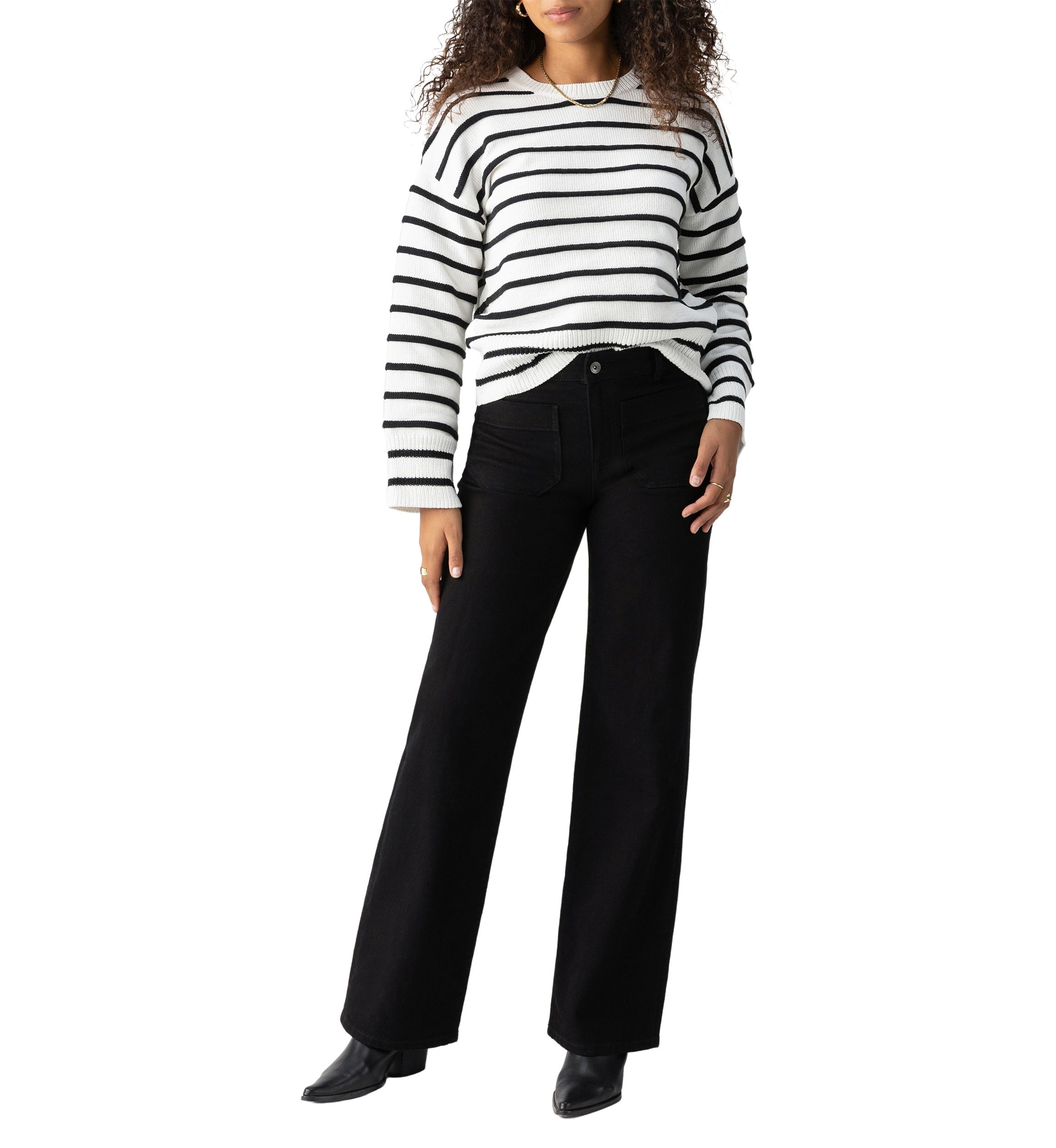 Womens Ottoman Stitch Sweater