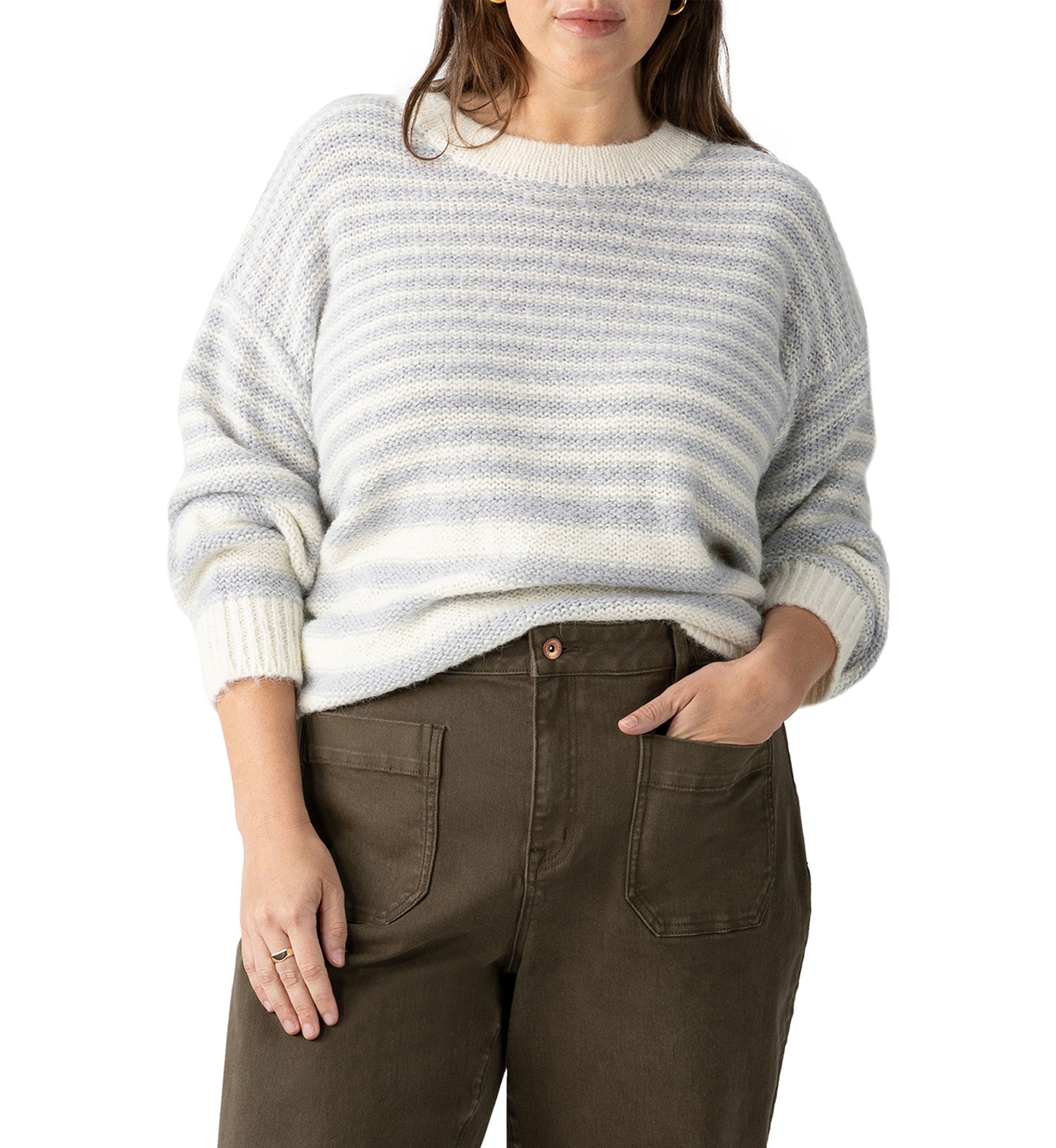 Plus Size Fuzzy Tunic Sweater