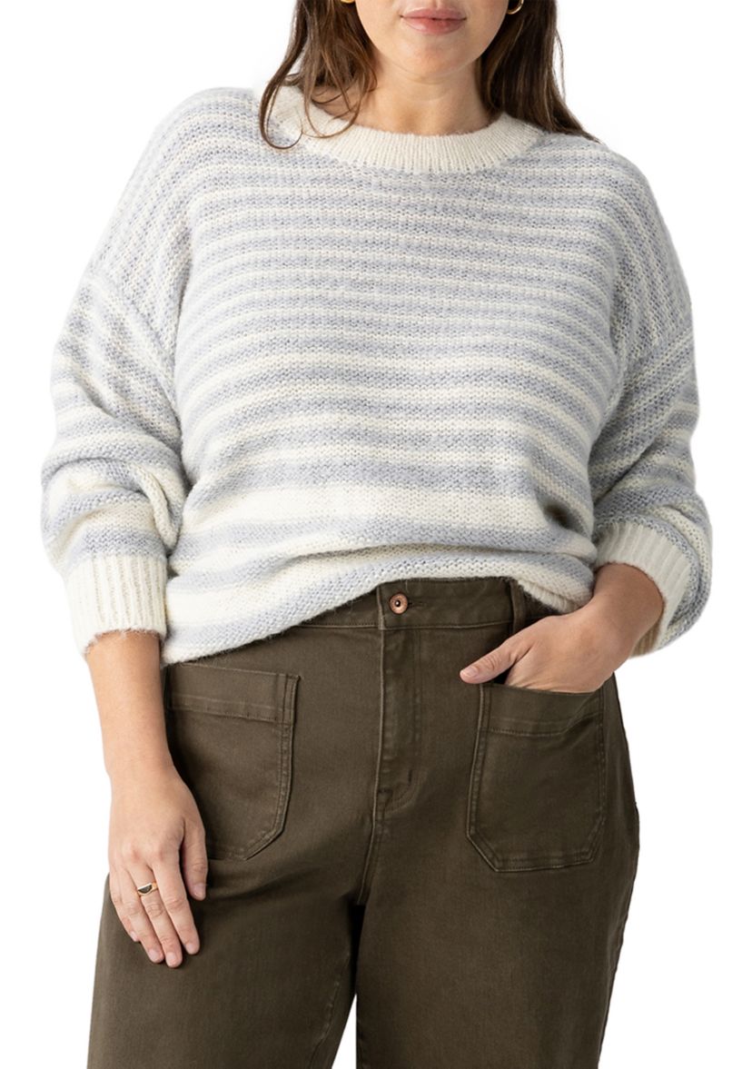 Plus Size Fuzzy Tunic Sweater