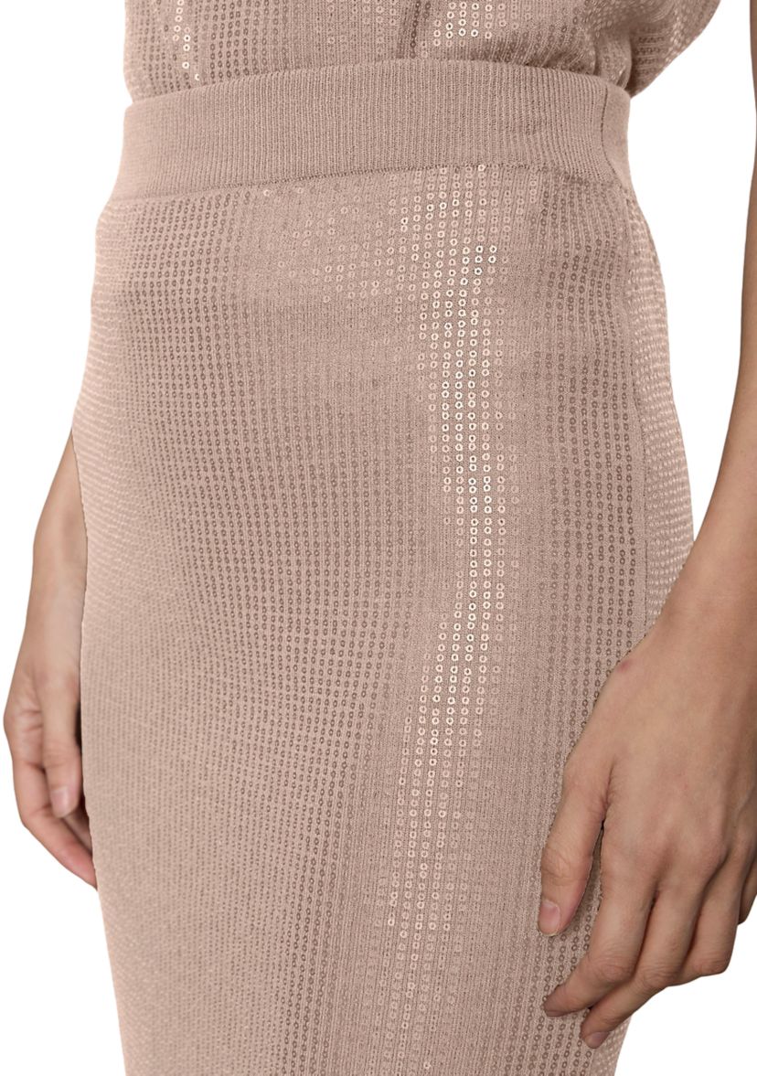 Womens Sparkle Sequin Pencil Skirt