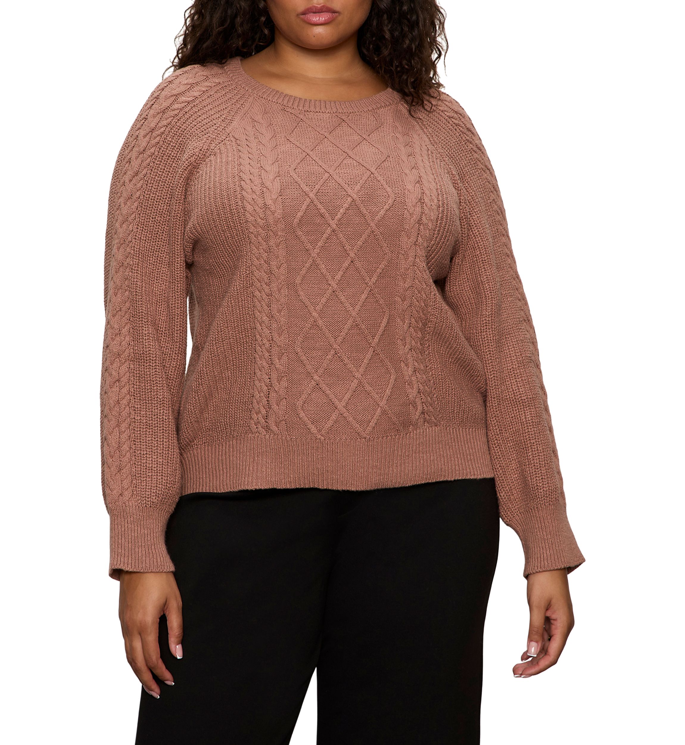 Womens Nomad Cable Popover Sweater 