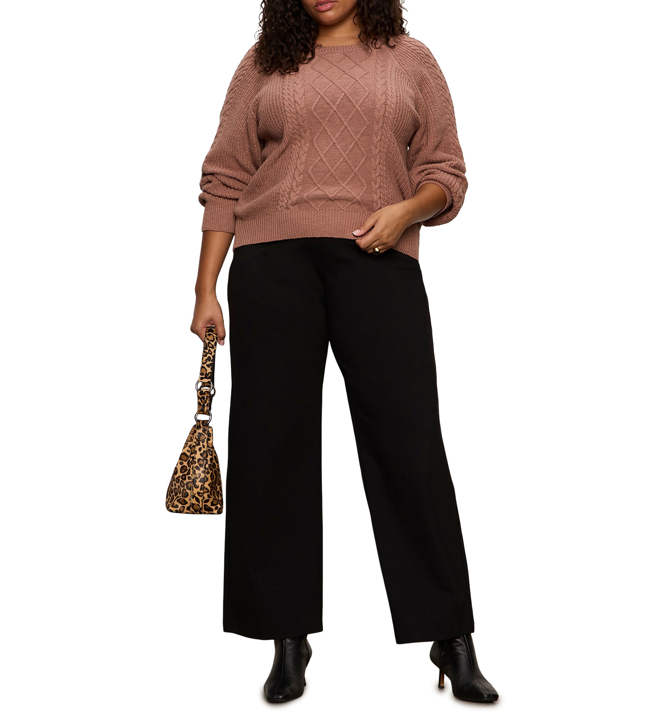 Womens Nomad Cable Popover Sweater 