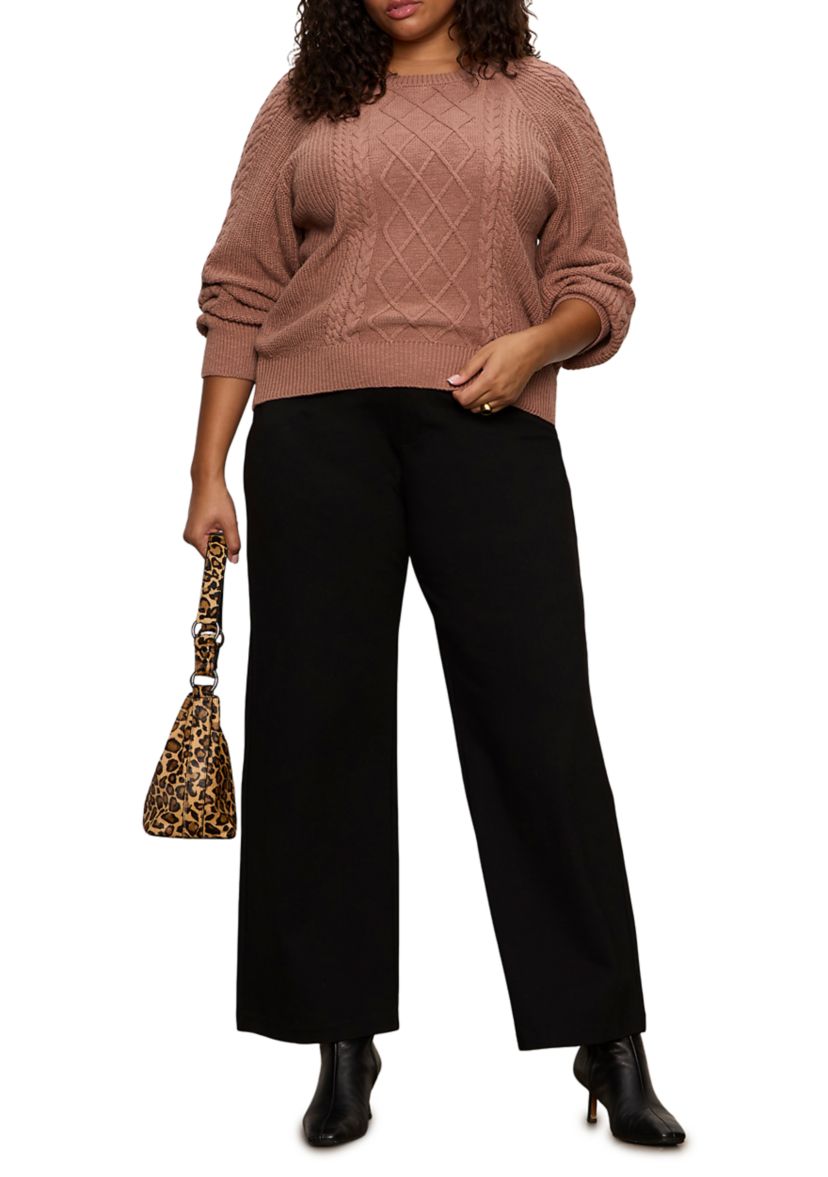 Womens Nomad Cable Popover Sweater 
