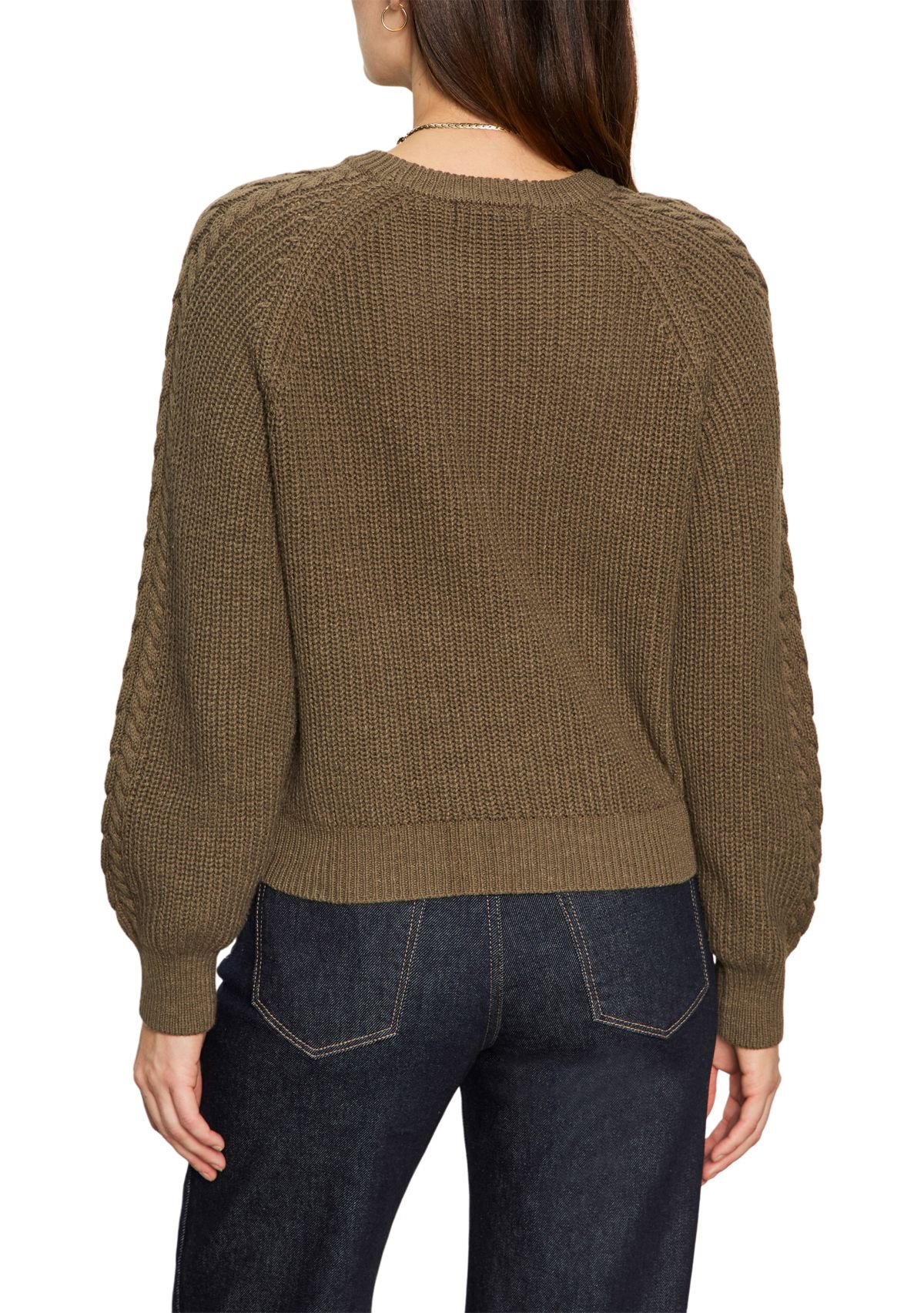 Womens Nomad Cable Popover Sweater