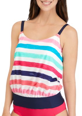 Kim Gravel x Swimsuits For All Bandeau Blouson Tankini Tie Women's Pink -  Polostylist