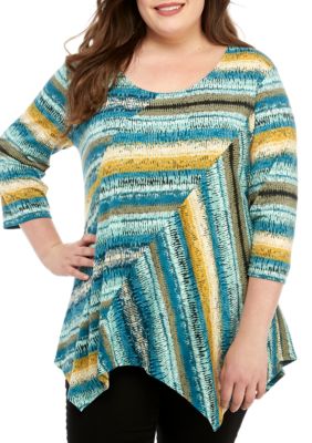 new directions plus size chevron duste