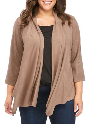 New Directions® Plus Size Suede Jacket | belk