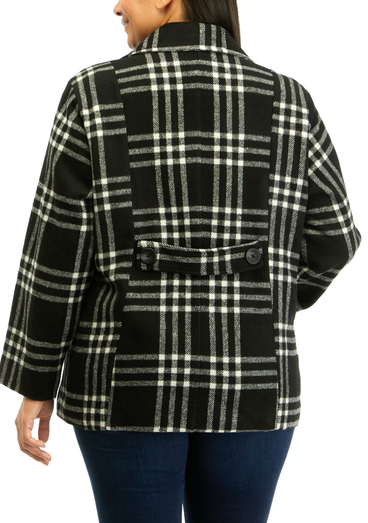 Juniors Faux Wool Peacoat