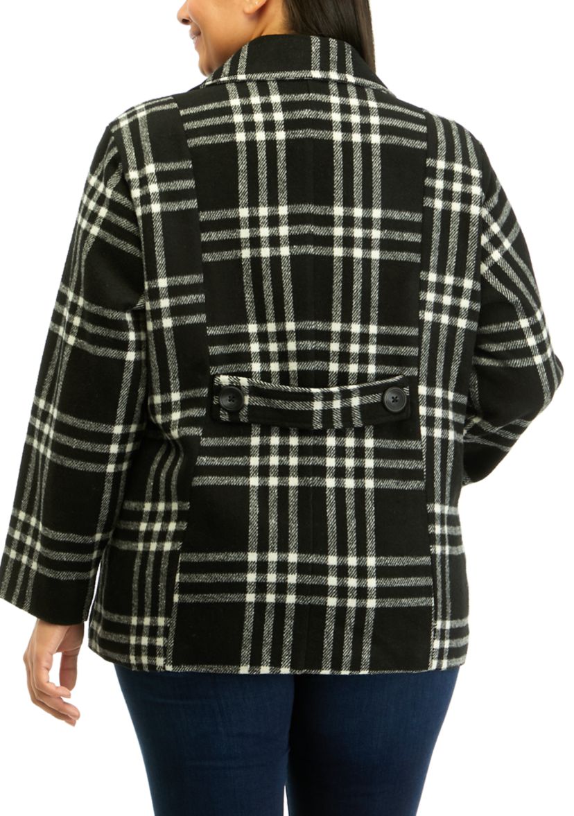 Juniors Faux Wool Peacoat