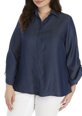belk plus size tunic tops