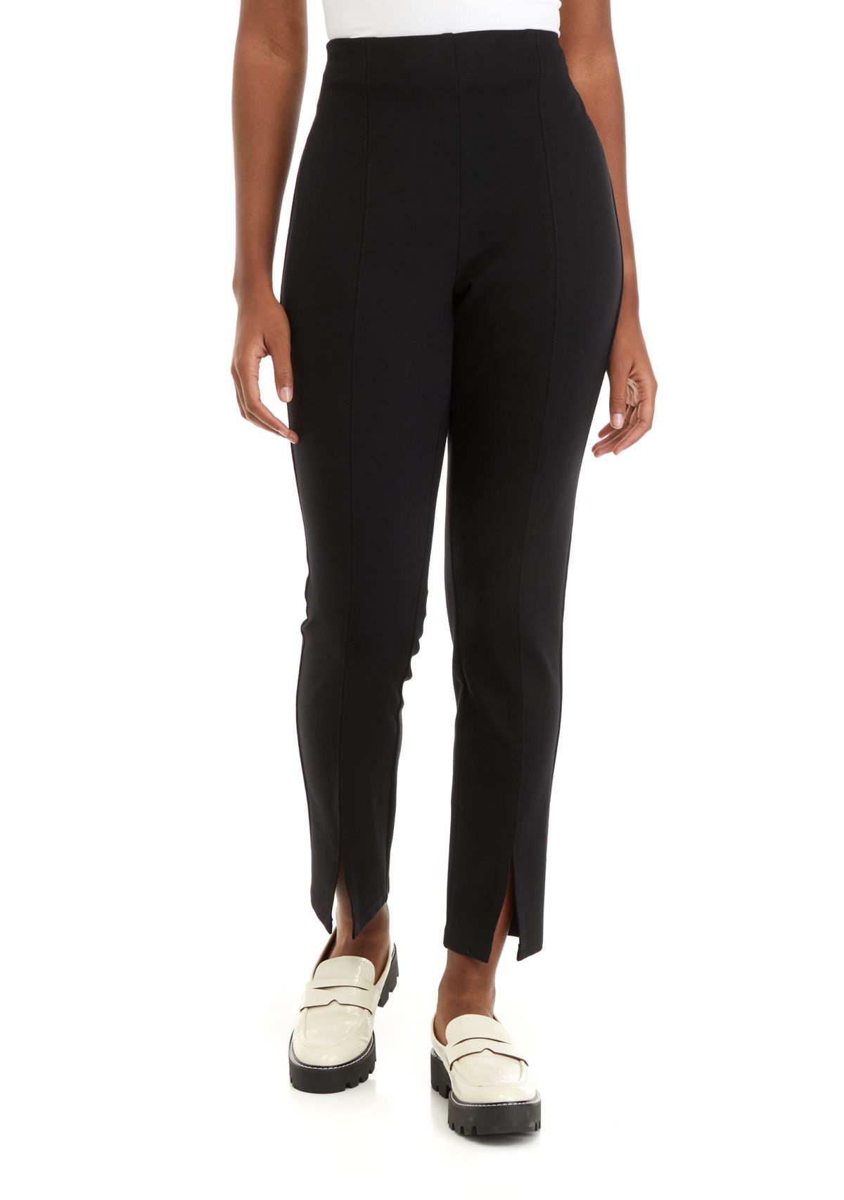 Womens Ponte Straight Pants