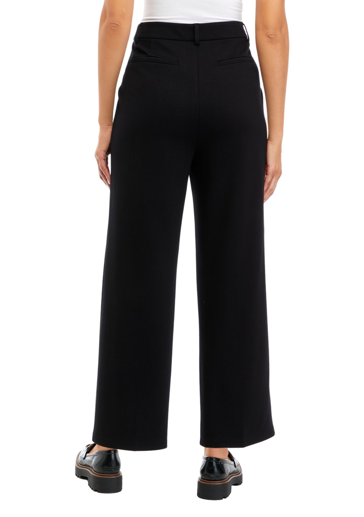 Womens True Black Wide Leg Pants 