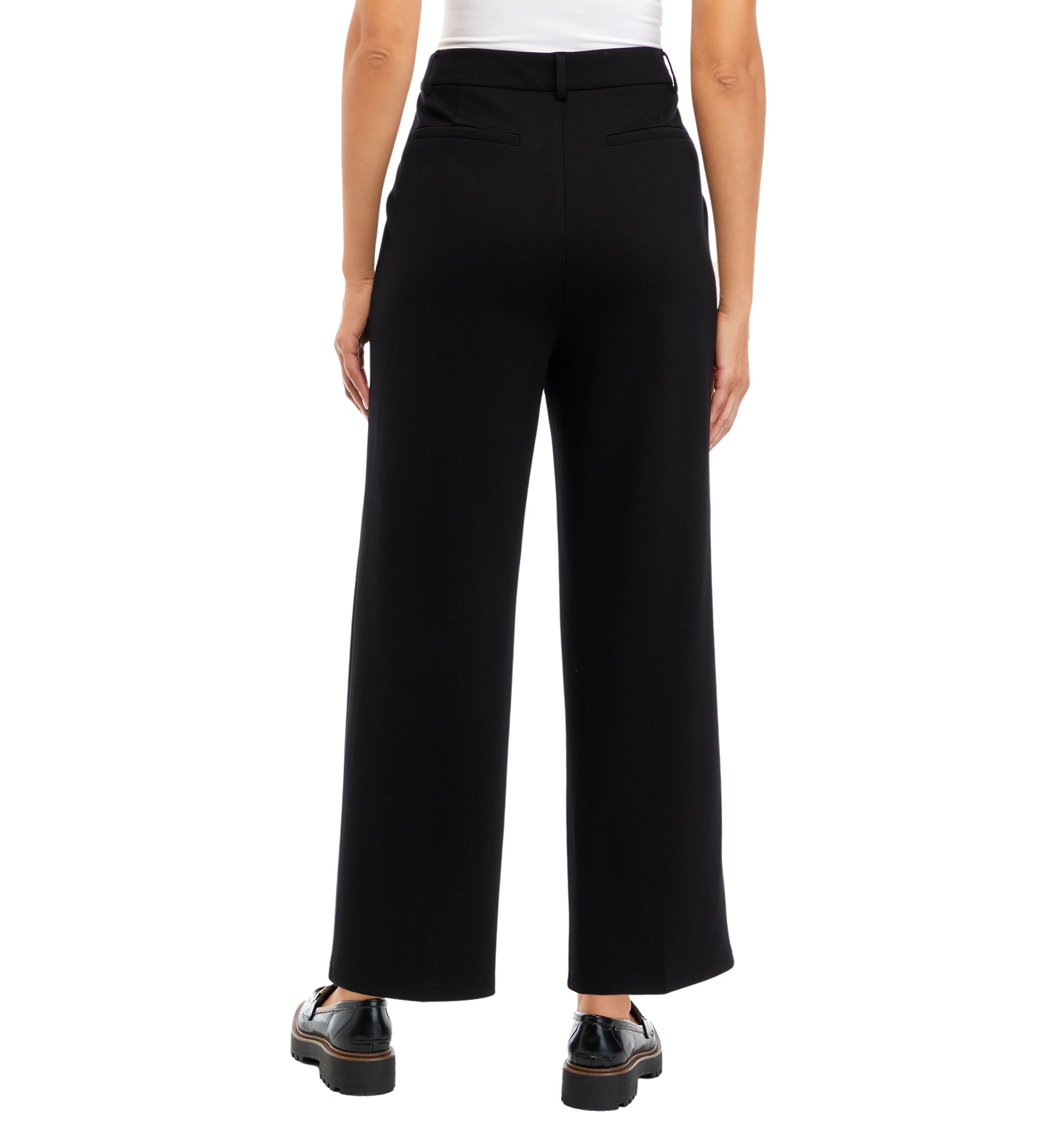 Womens True Black Wide Leg Pants 