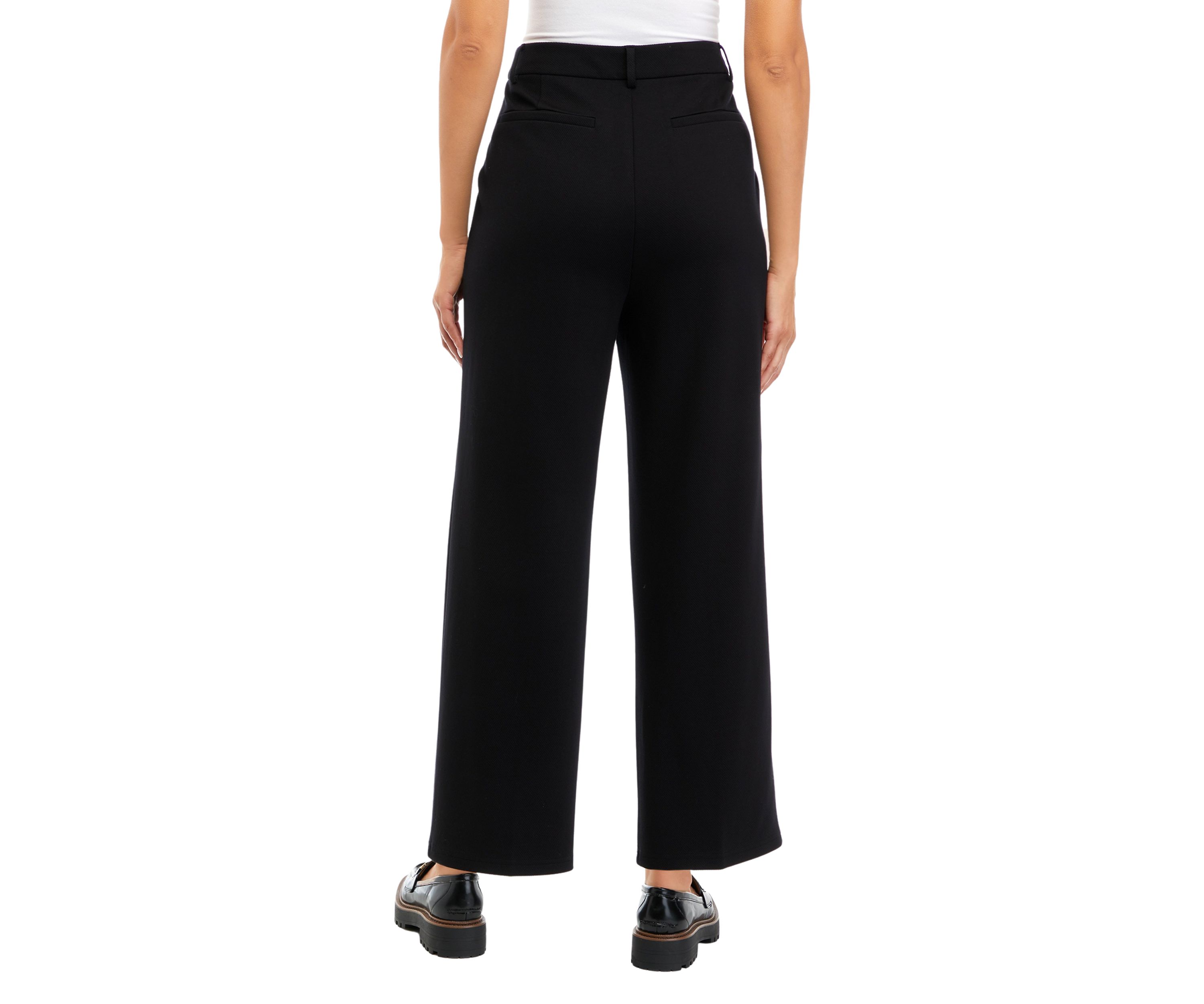 Womens True Black Wide Leg Pants 