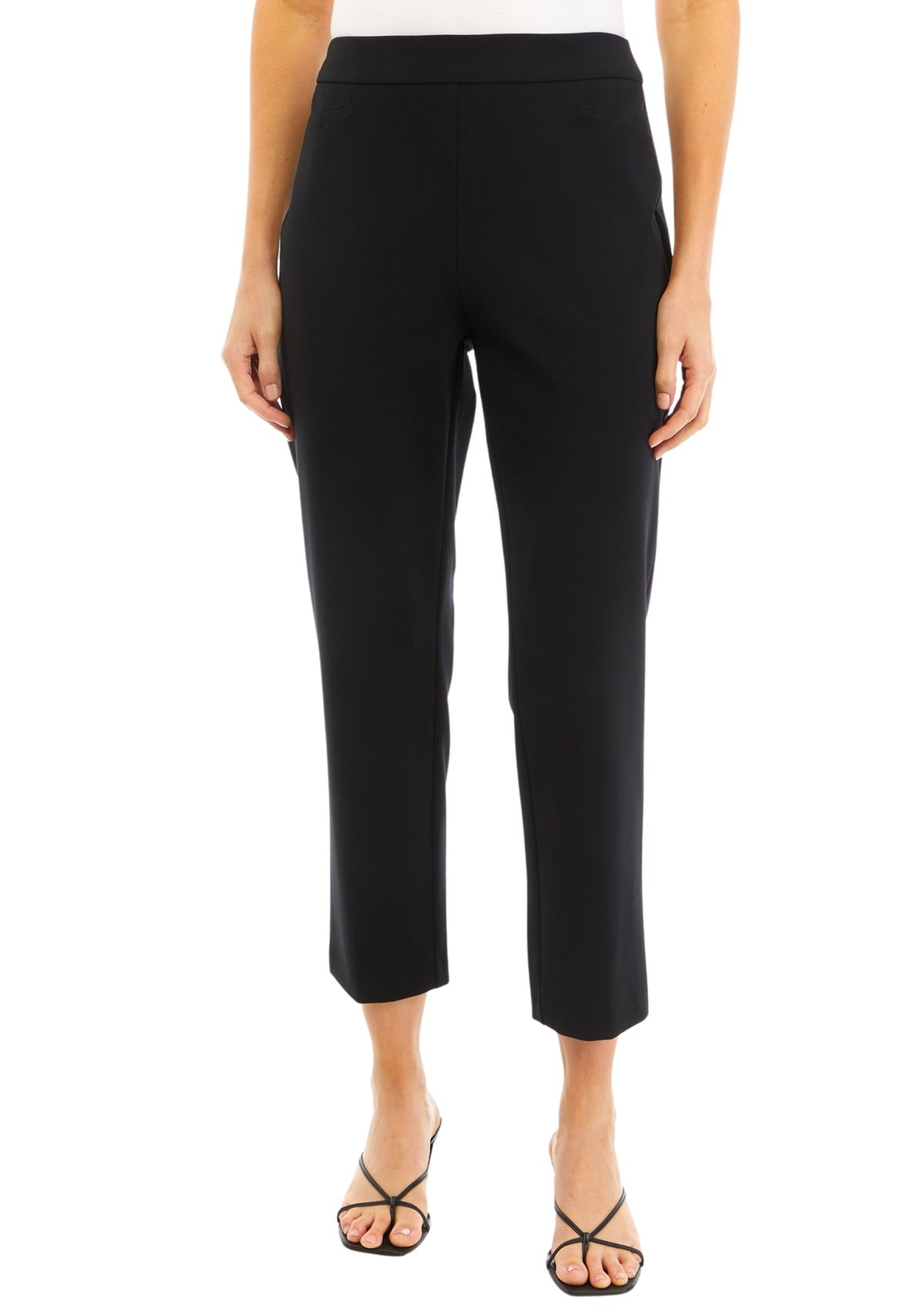 Womens High Rise Slim Ankle Pants