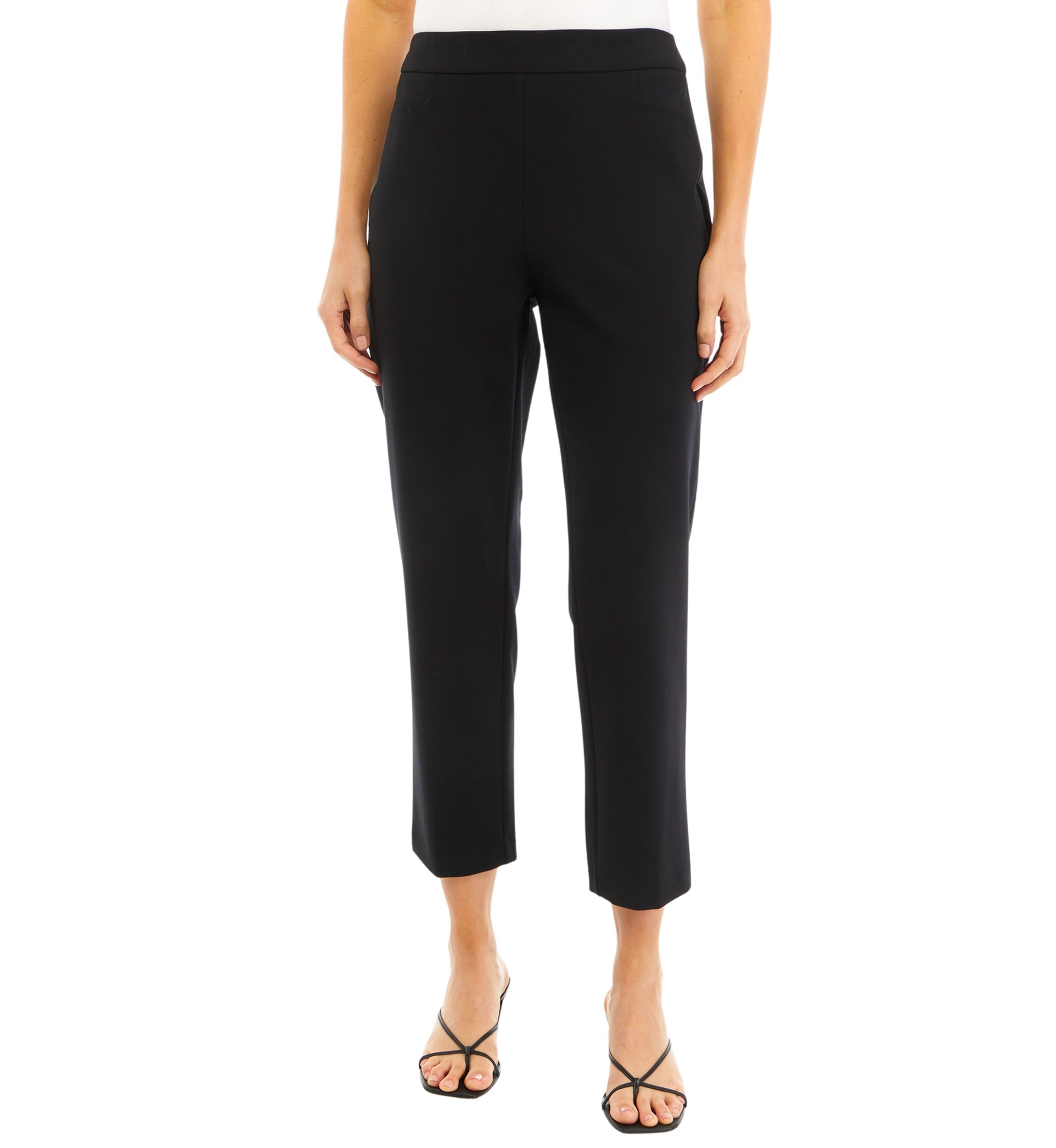Womens High Rise Slim Ankle Pants