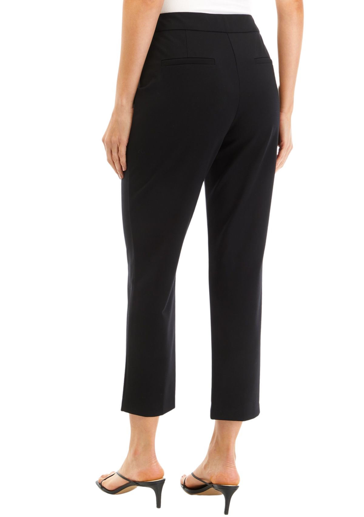 Womens High Rise Slim Ankle Pants