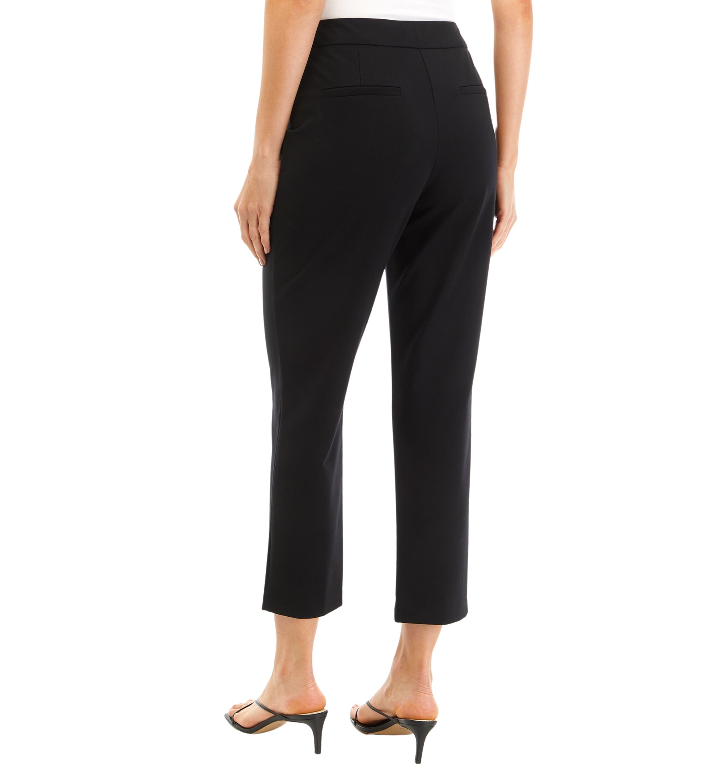 Womens High Rise Slim Ankle Pants