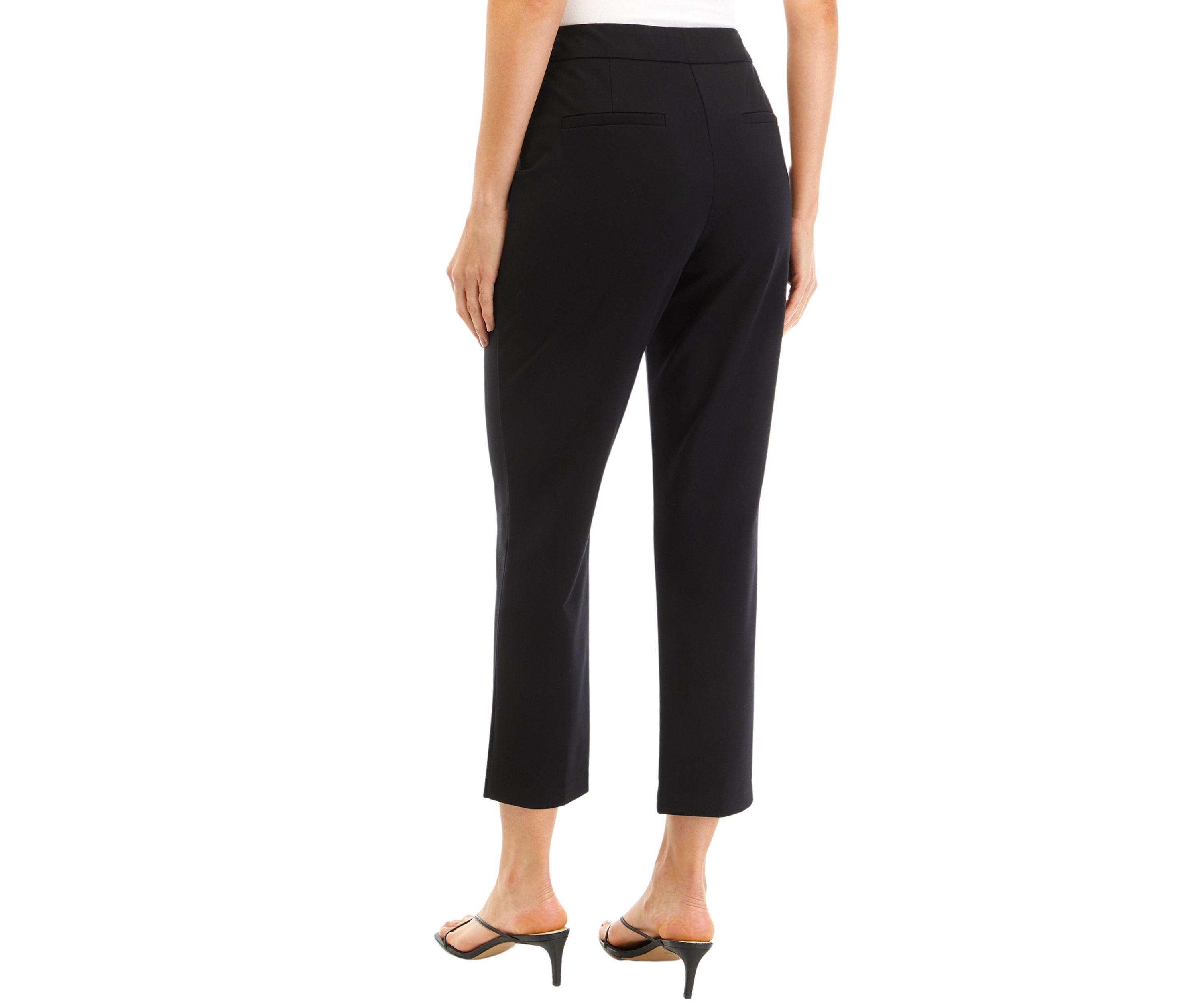 Womens High Rise Slim Ankle Pants