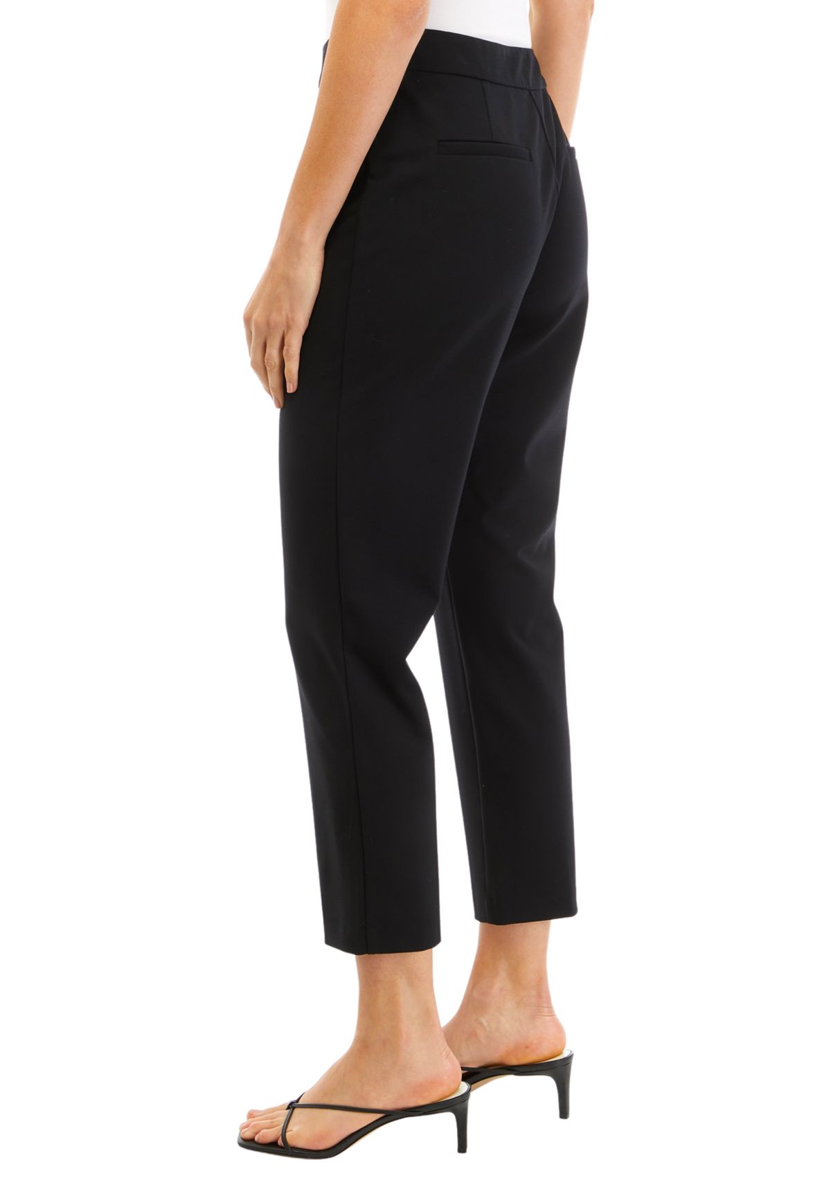 Womens High Rise Slim Ankle Pants