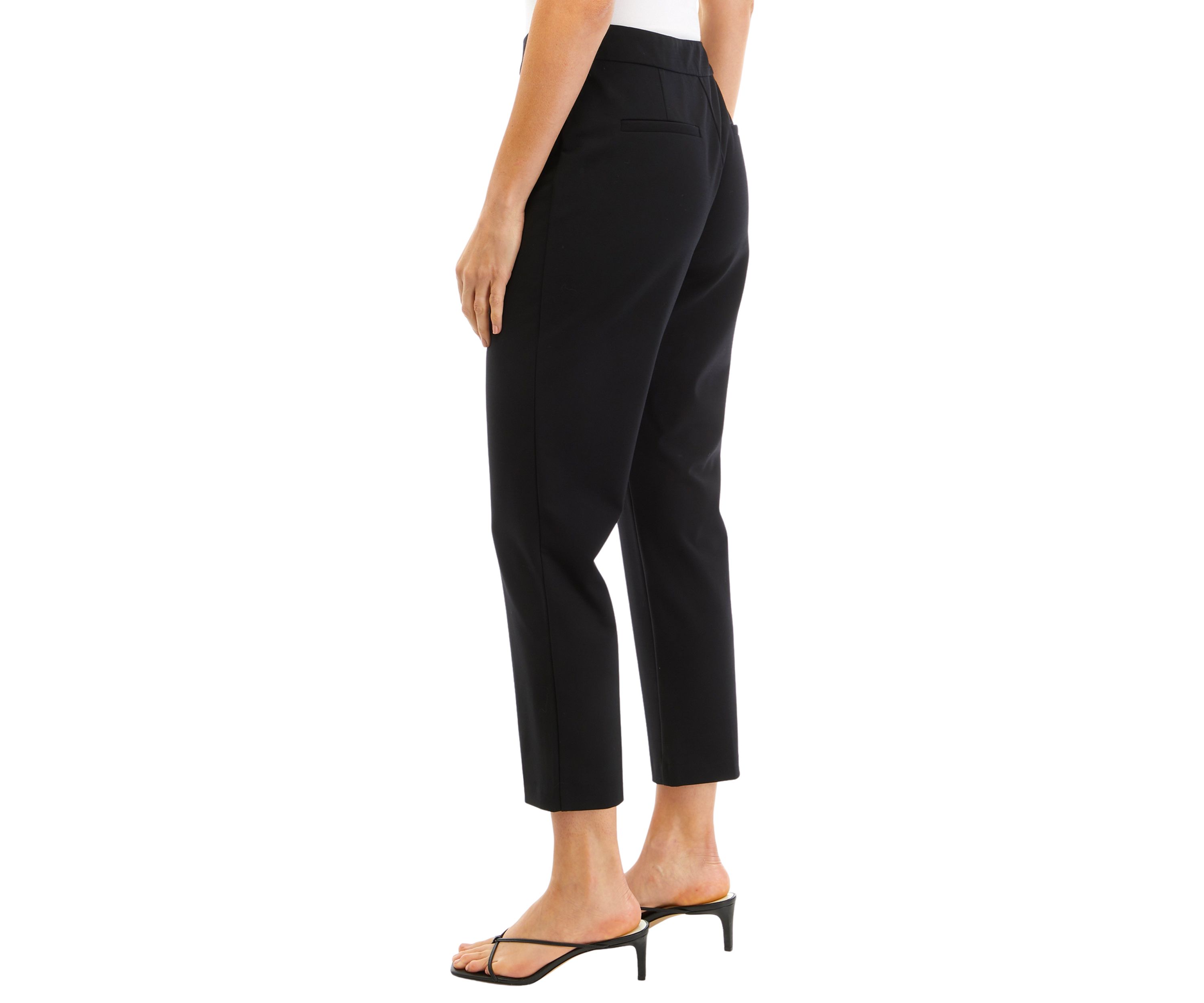 Womens High Rise Slim Ankle Pants