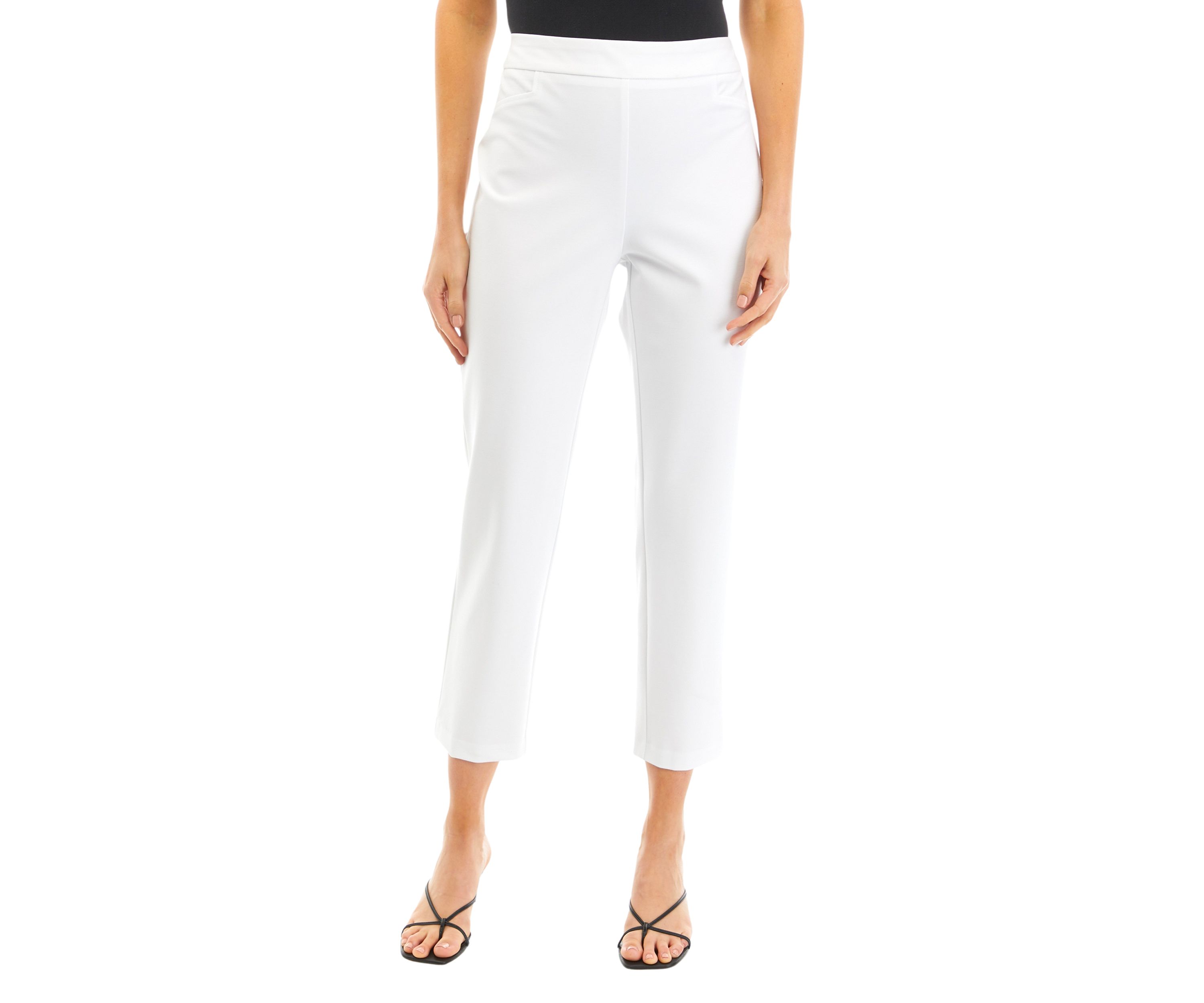 Womens High Rise Slim Ankle Pants