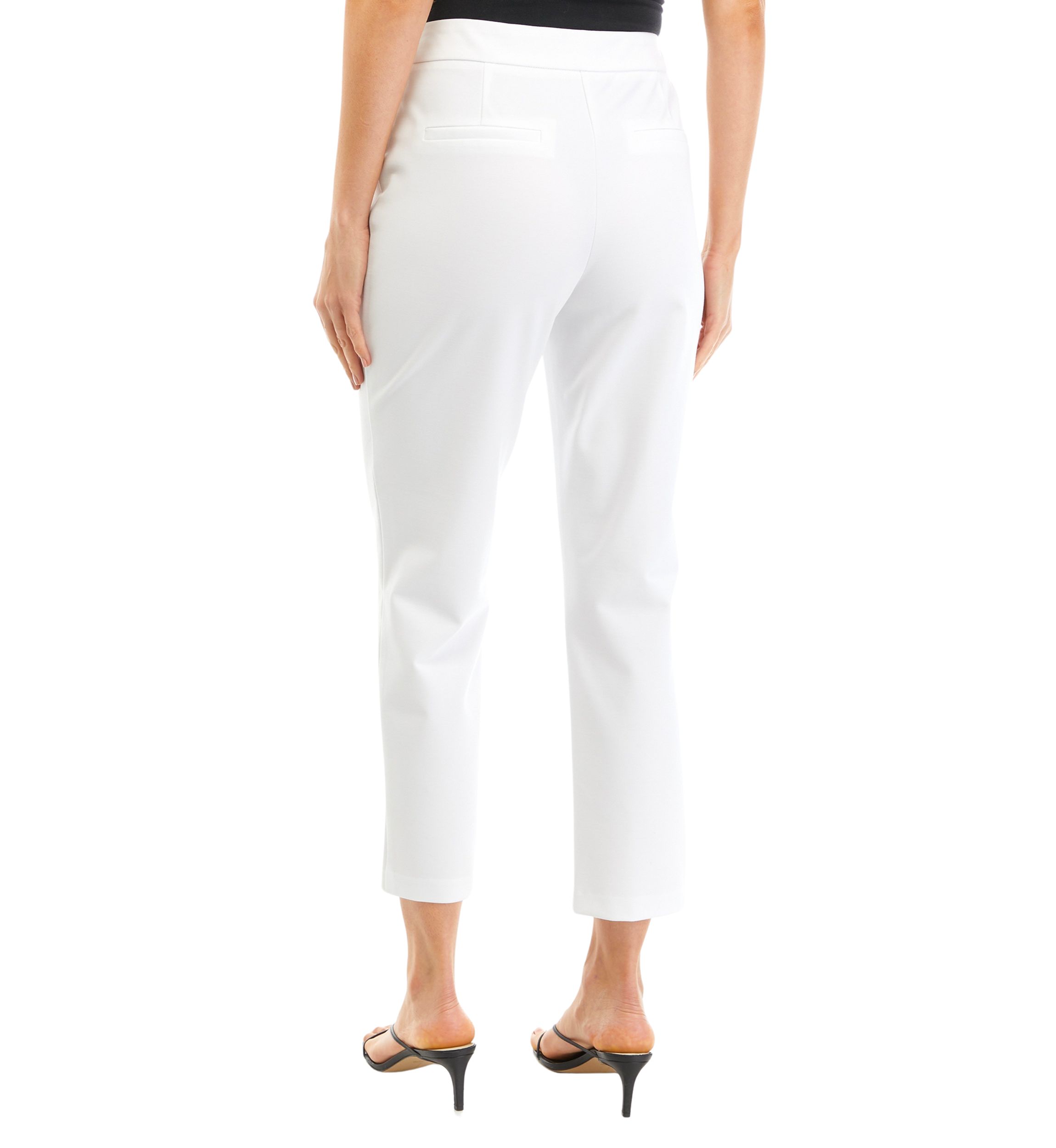 Womens High Rise Slim Ankle Pants