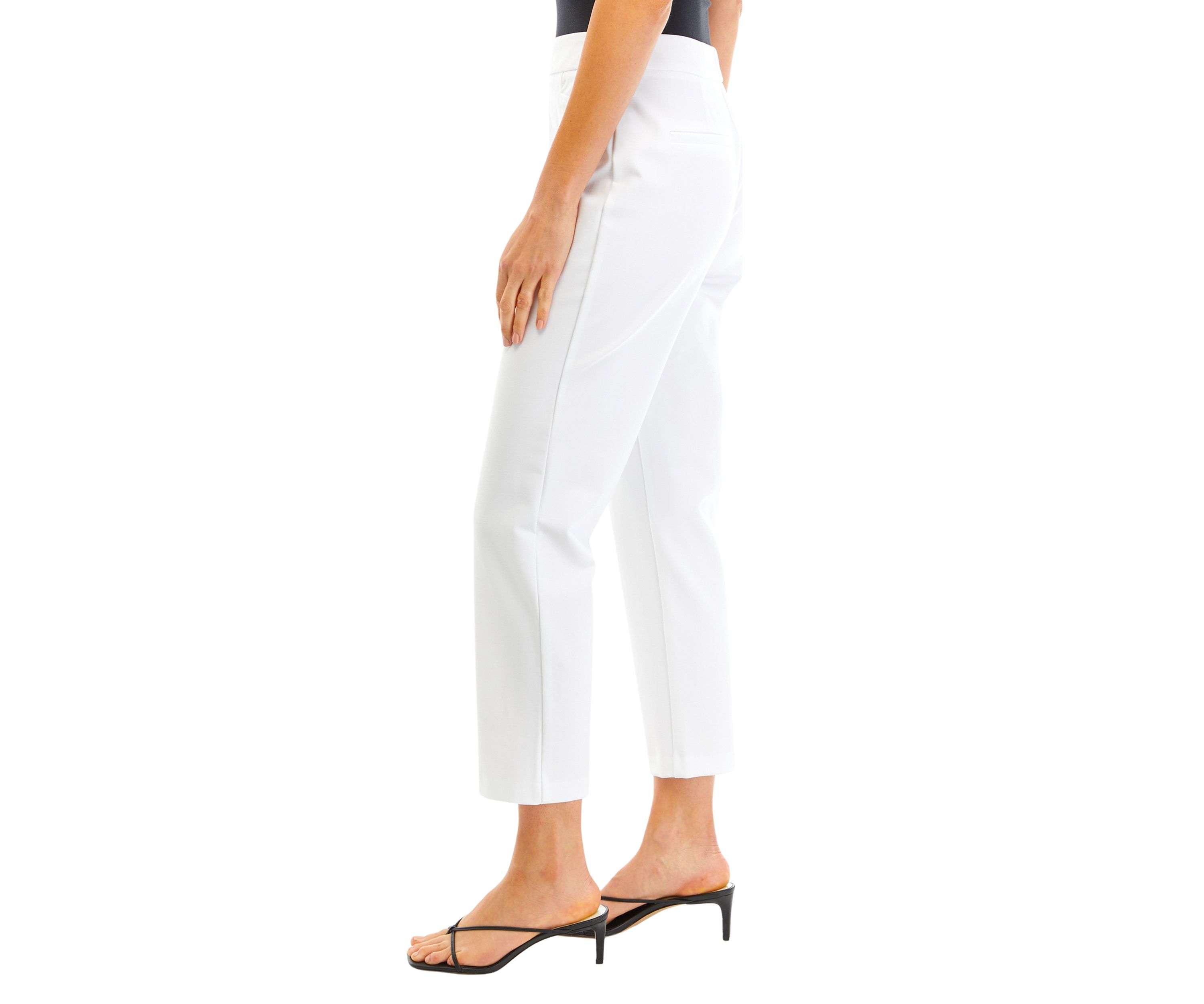 Womens High Rise Slim Ankle Pants
