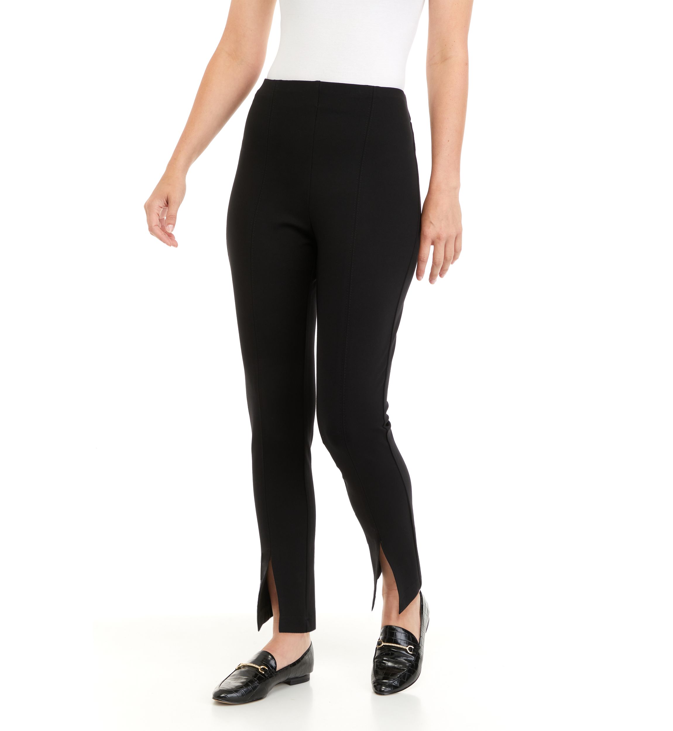 Petite Ponte Straight Pants