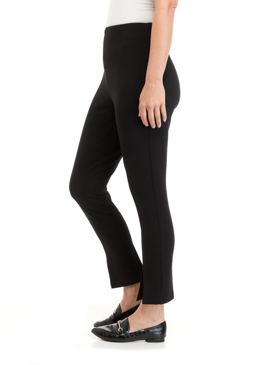 Petite Ponte Straight Pants
