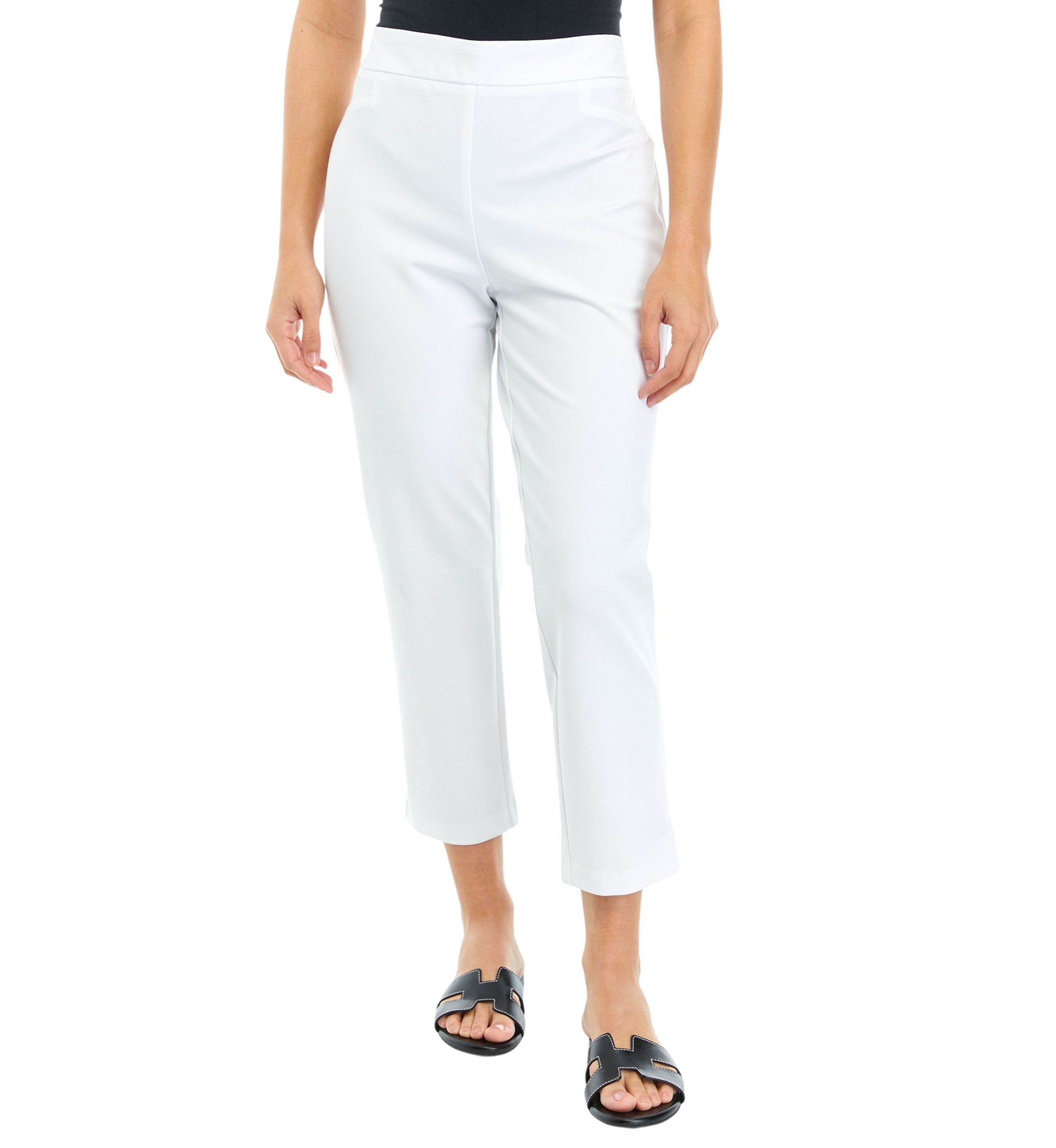 Petite High Rise Slim Ankle Pants 
