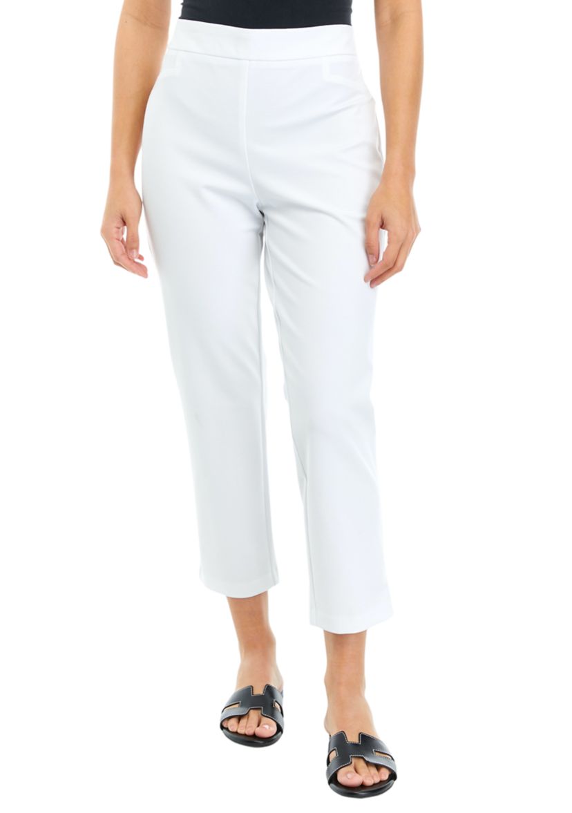 Petite High Rise Slim Ankle Pants 