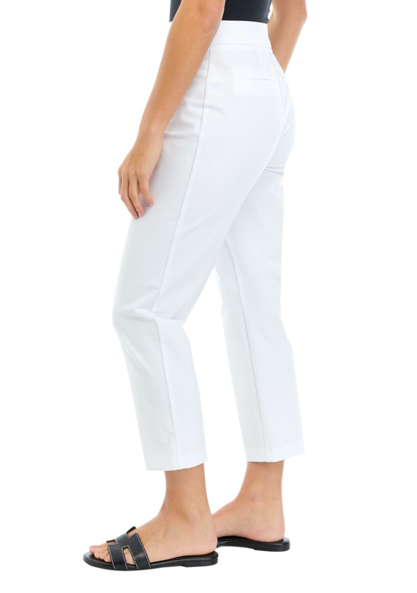Petite High Rise Slim Ankle Pants 