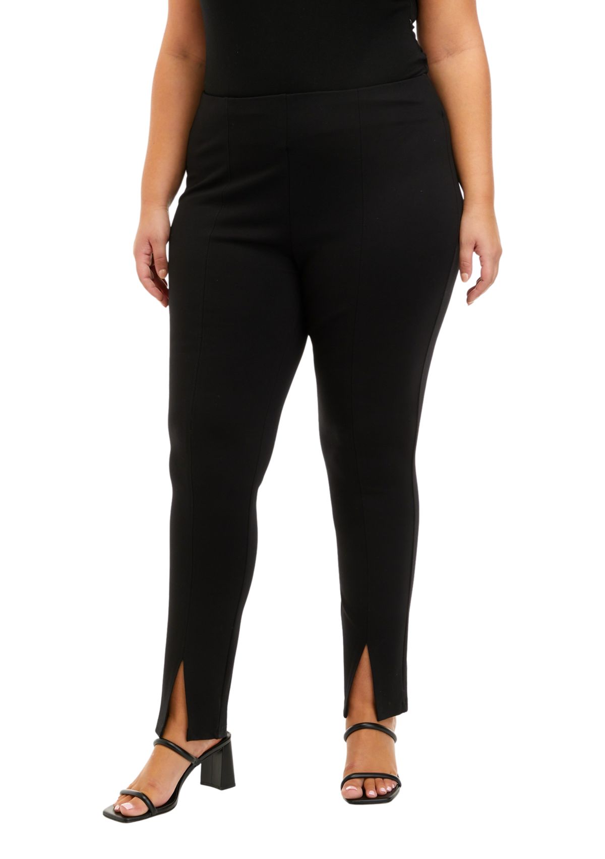 Plus Size Ponte Straight Leggings
