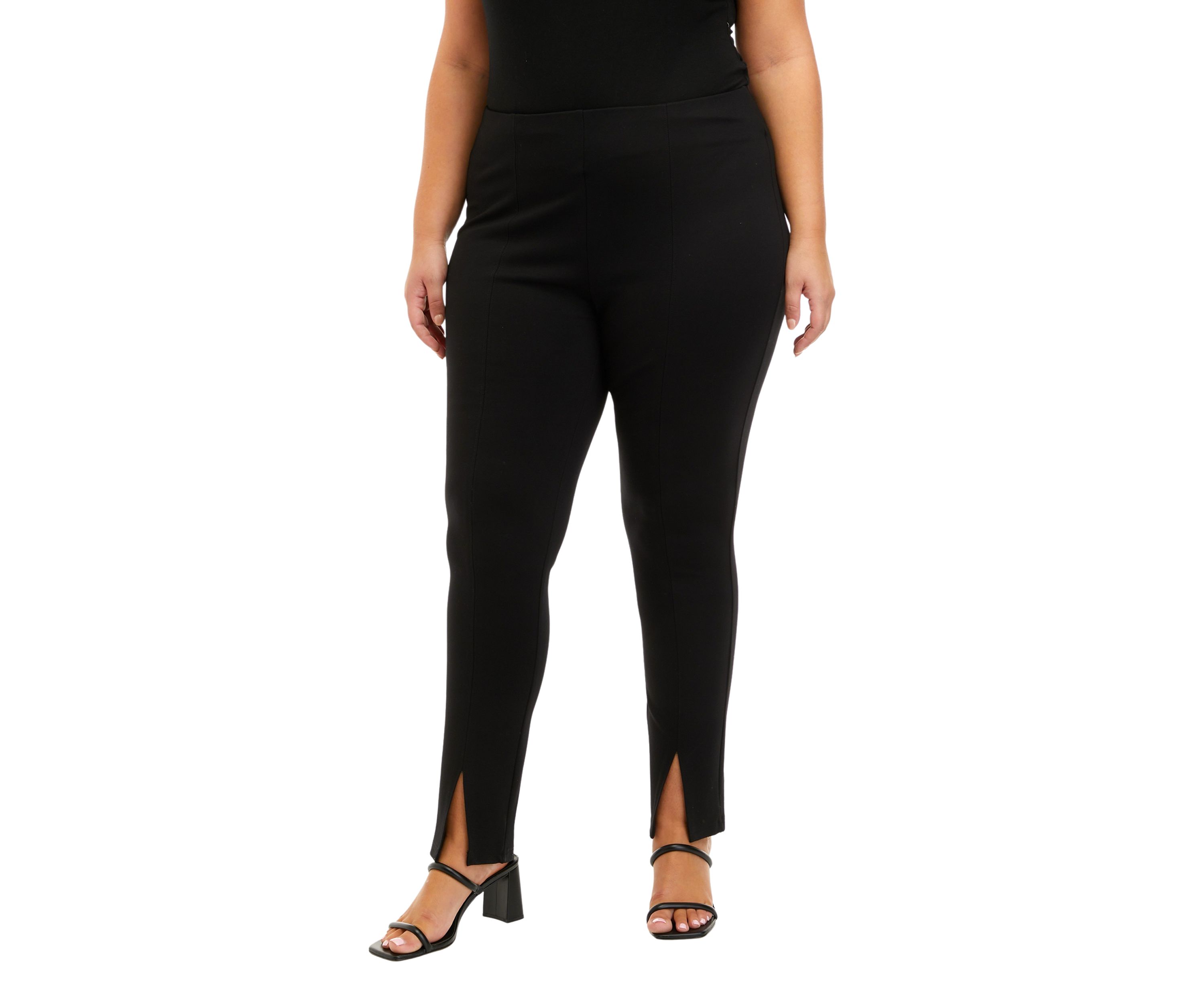 Plus Size Ponte Straight Leggings