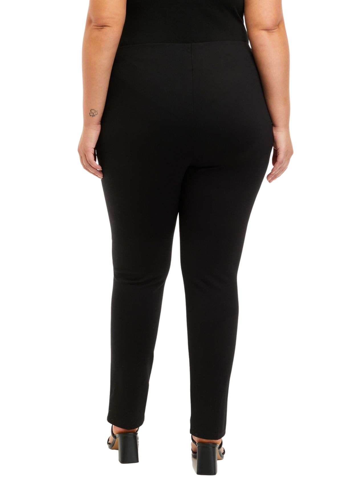 Plus Size Ponte Straight Leggings