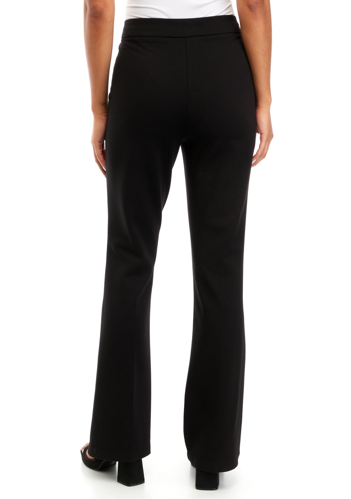 Womens High Rise Ponte Flare Pants