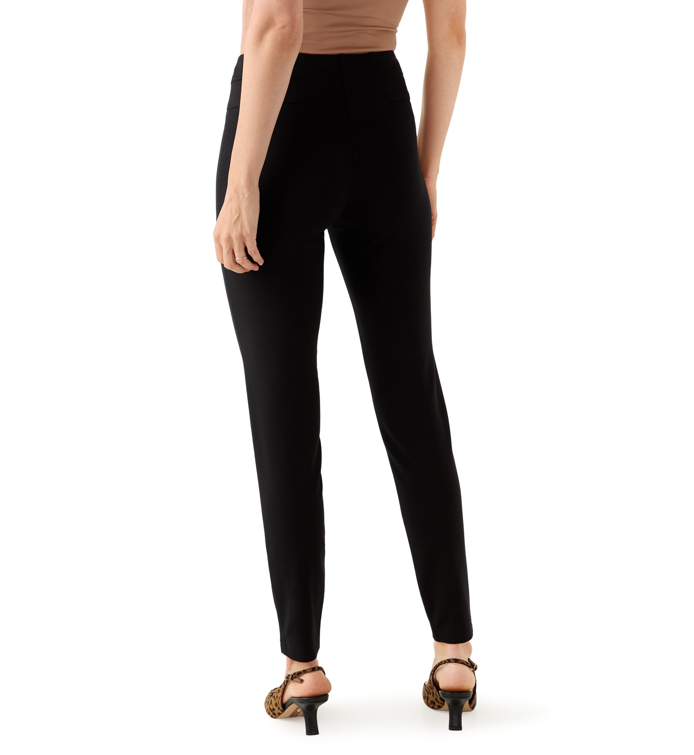 Womens High Rise Ponte Leggings