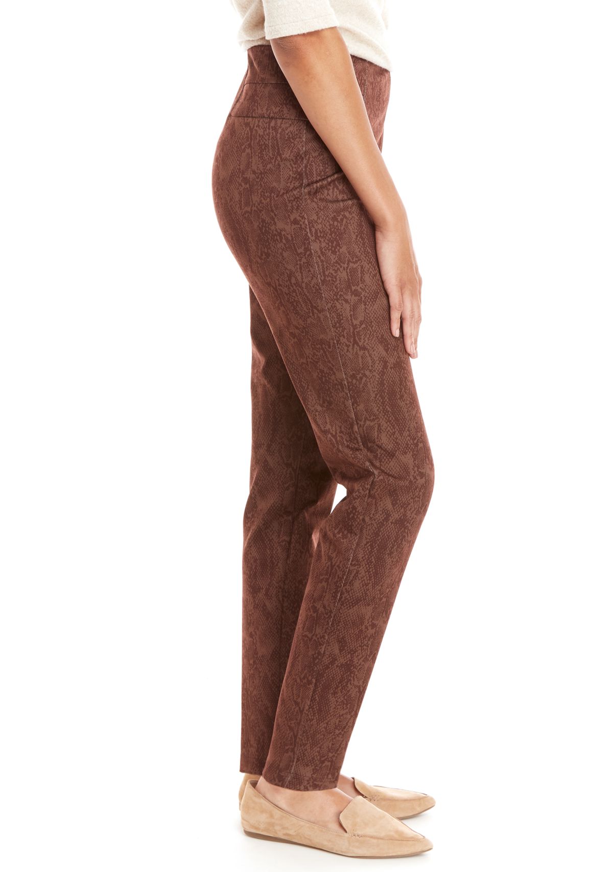 Womens Pull On Ponte Pants