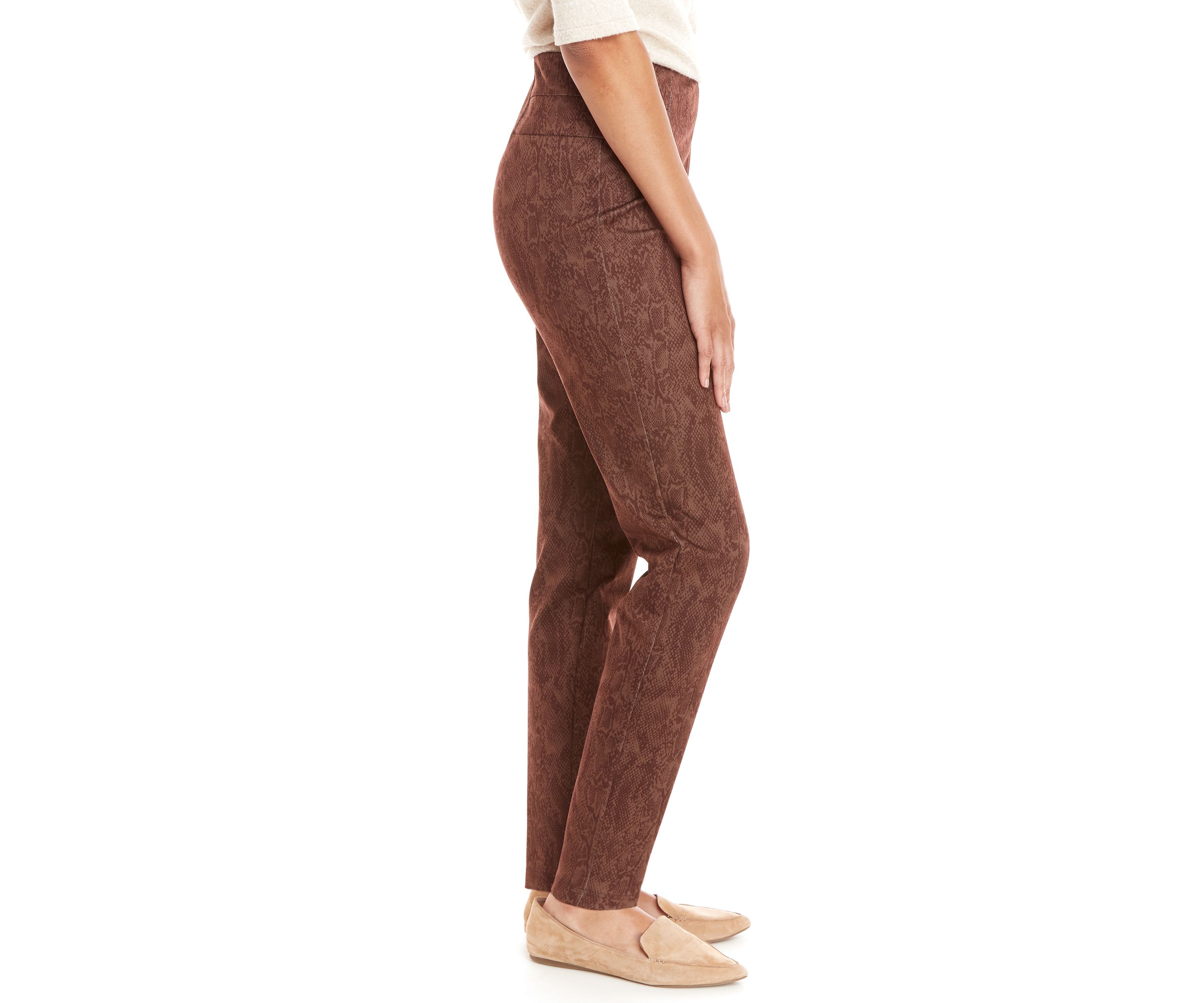 Womens Pull On Ponte Pants