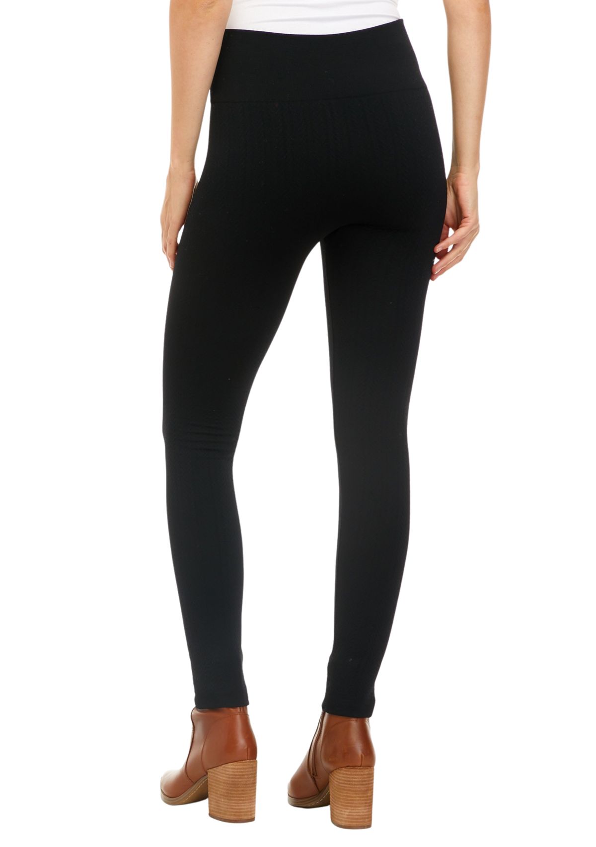 Womens Cable Fleece Leggings