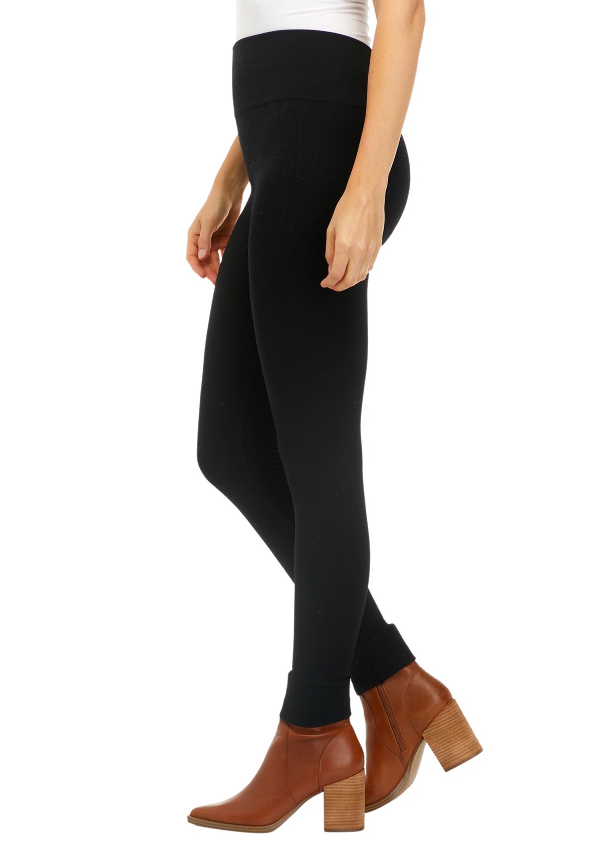 Womens Cable Fleece Leggings