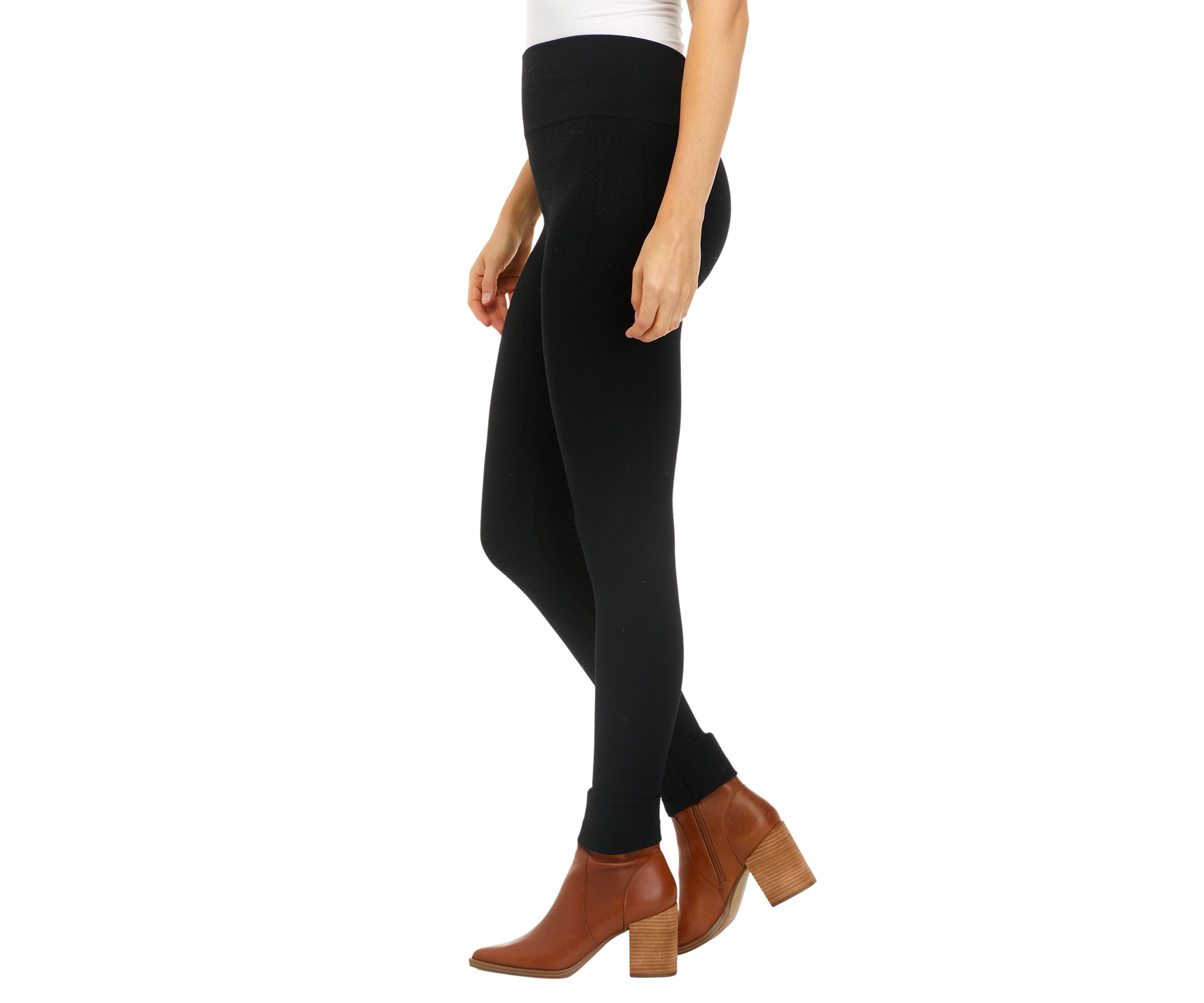 Womens Cable Fleece Leggings